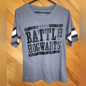 Harry Potter The Battle of Hogwarts large gray women's sports style tshirt